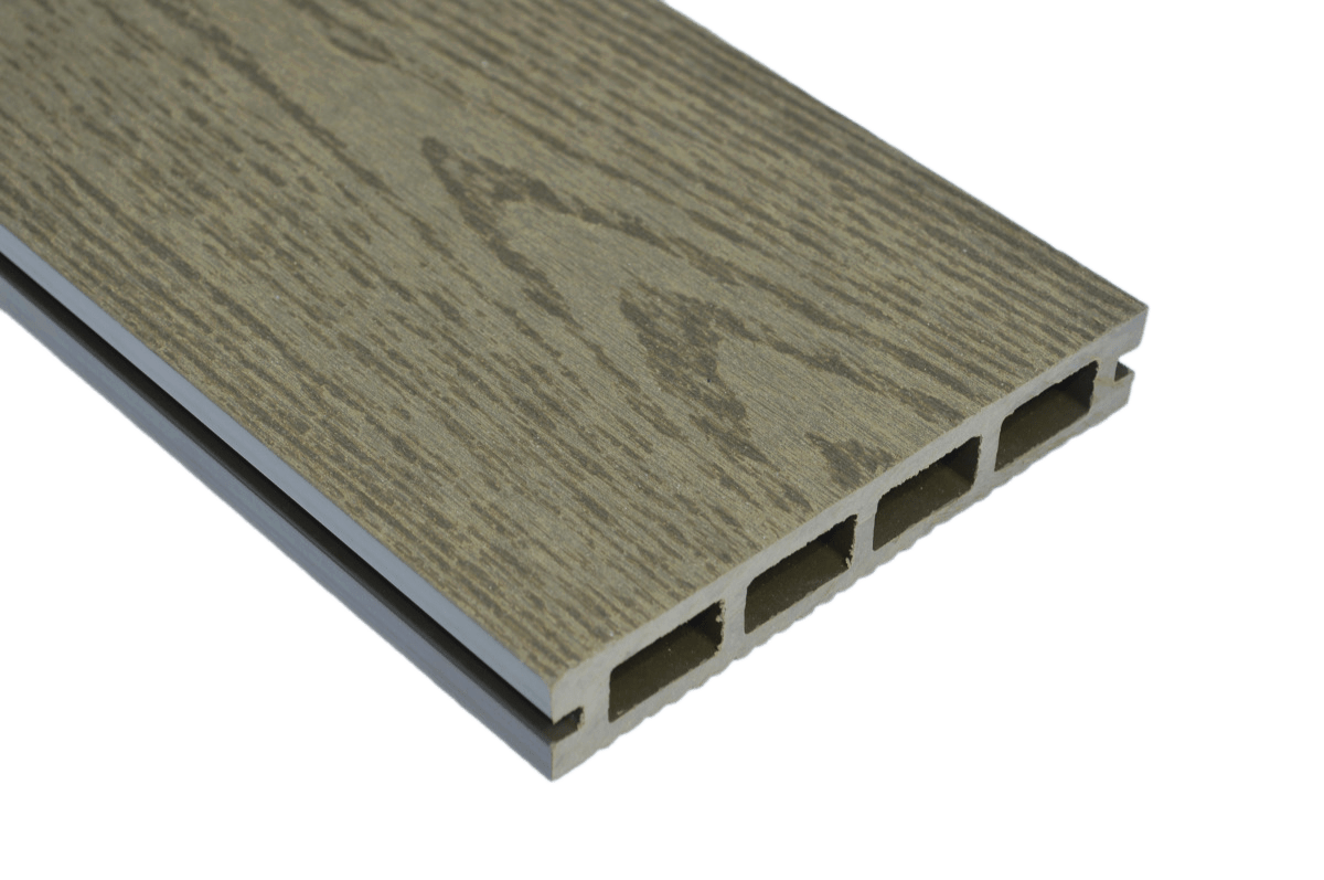 Forest Green Olive Green Deep Wood Grain Composite Decking SAMPLE