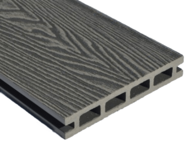 Deep Woodgrain Stone Grey Composite Decking