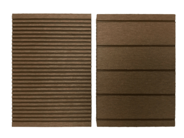 Dark Brown Composite Decking Board Both Sides