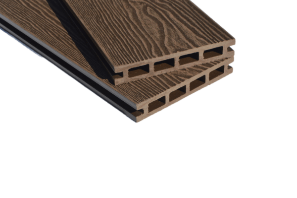 Dark Brown Coffee Deep WoodGrain Composite Decking