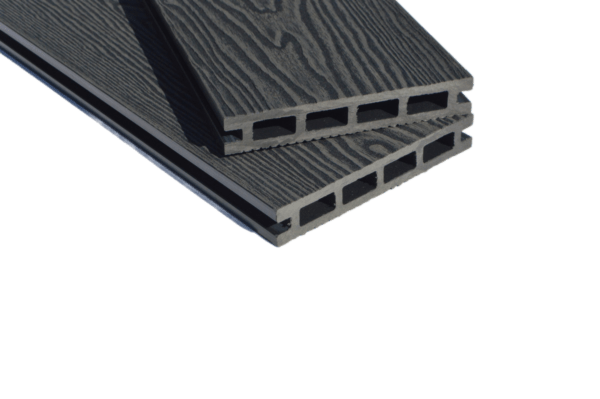 Graphite Grey Deep Wood Grain Composite Decking