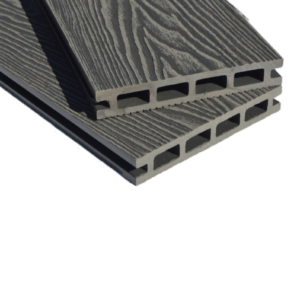 Stone-Grey-Light-Grey Deep WoodGrain Composite Decking