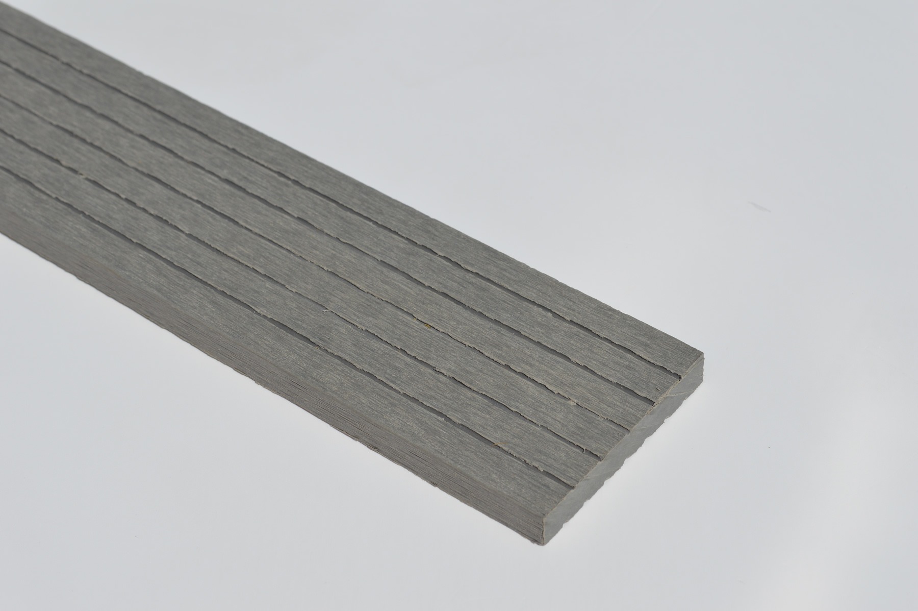 Stone Grey / Light Grey Composite 73mm Finishing Skirting SAMPLE WPC Rockwood WPC