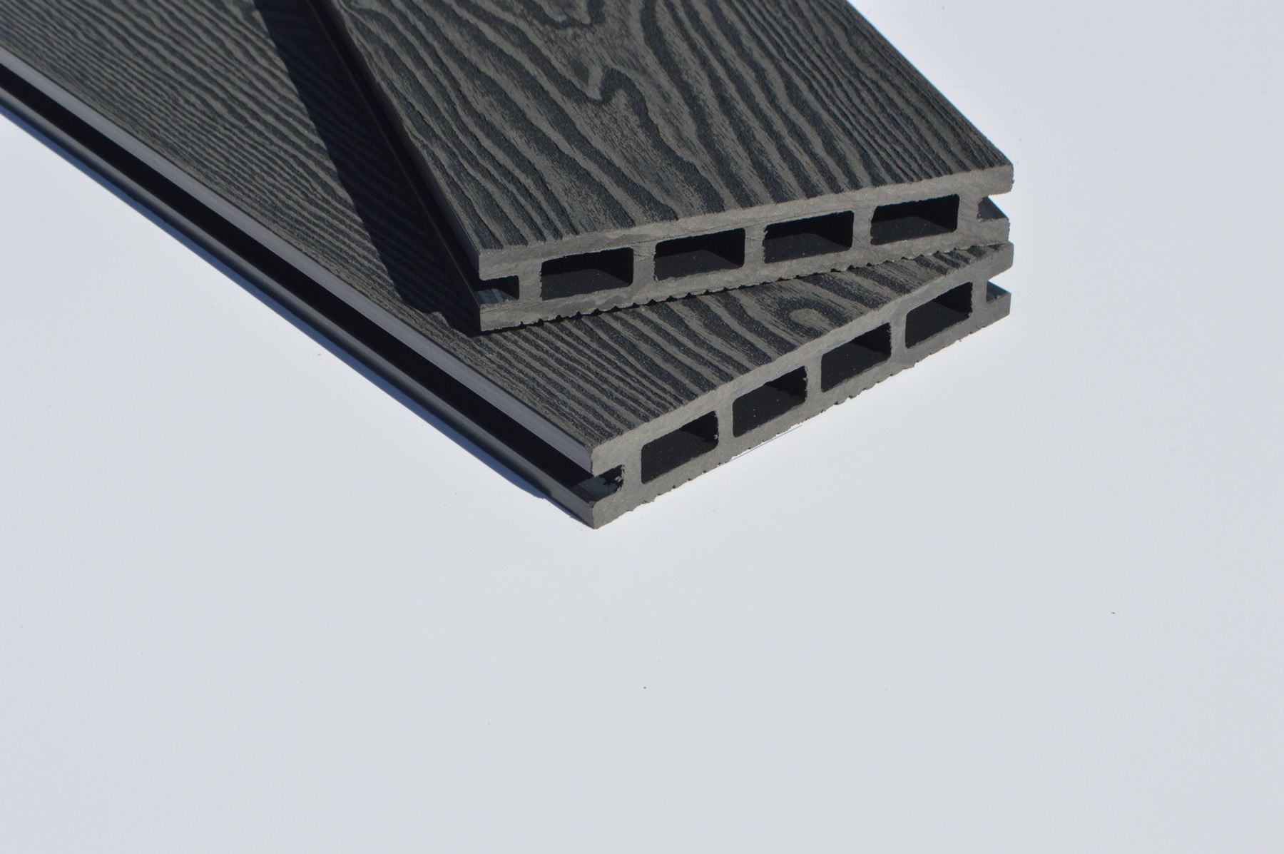 Graphite Grey Deep Wood Grain Composite Decking SAMPLE WPC
