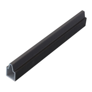Anthracite Aluminium Bottom Rail Composite fencing