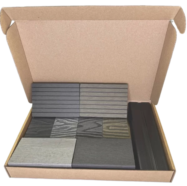 sample box deep wood grain dark grey